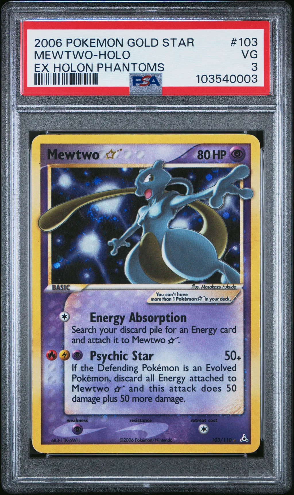 Mewtwo-Holo card artwork