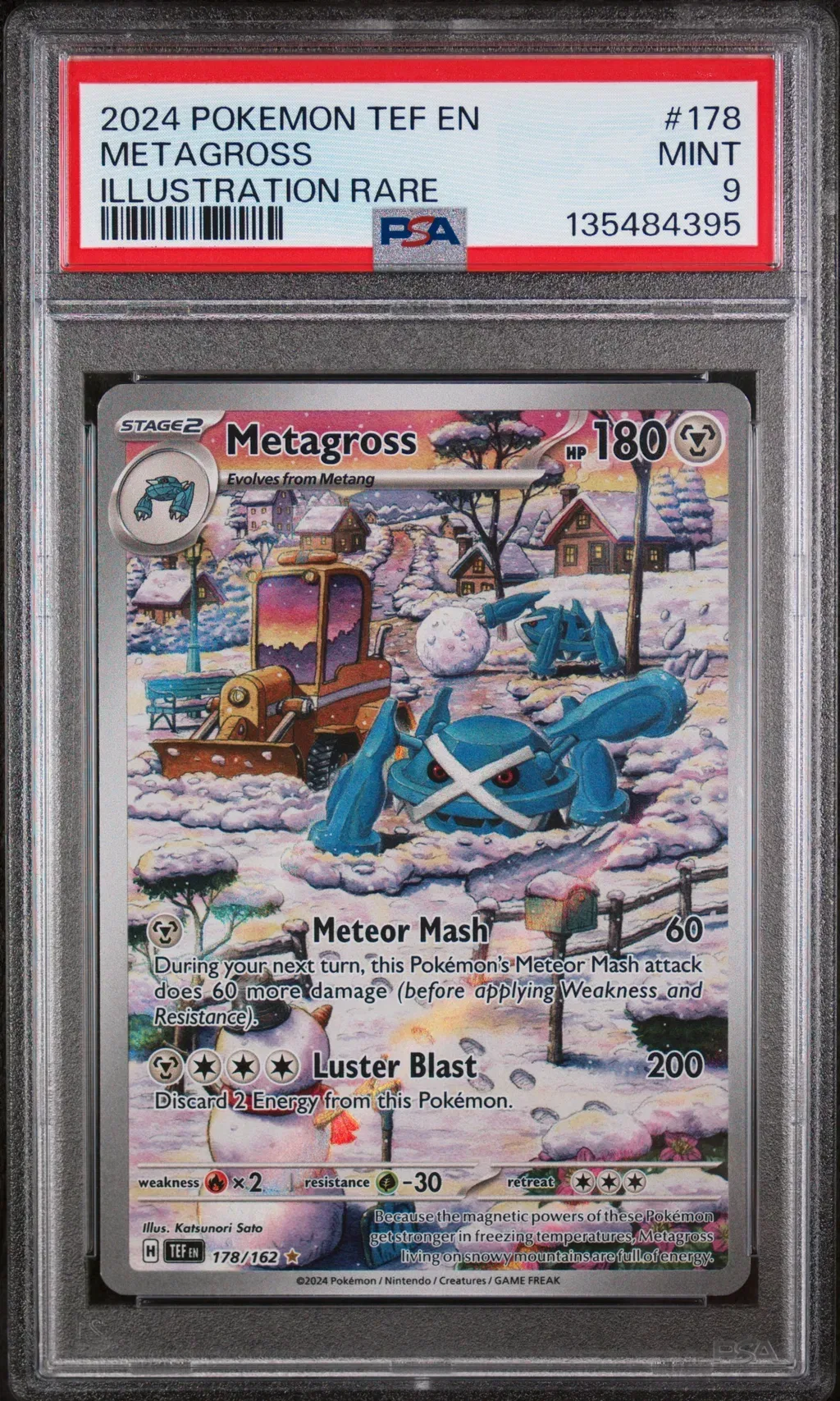 2024 #178 Metagross PSA 9 Tef En-Temporal Forces