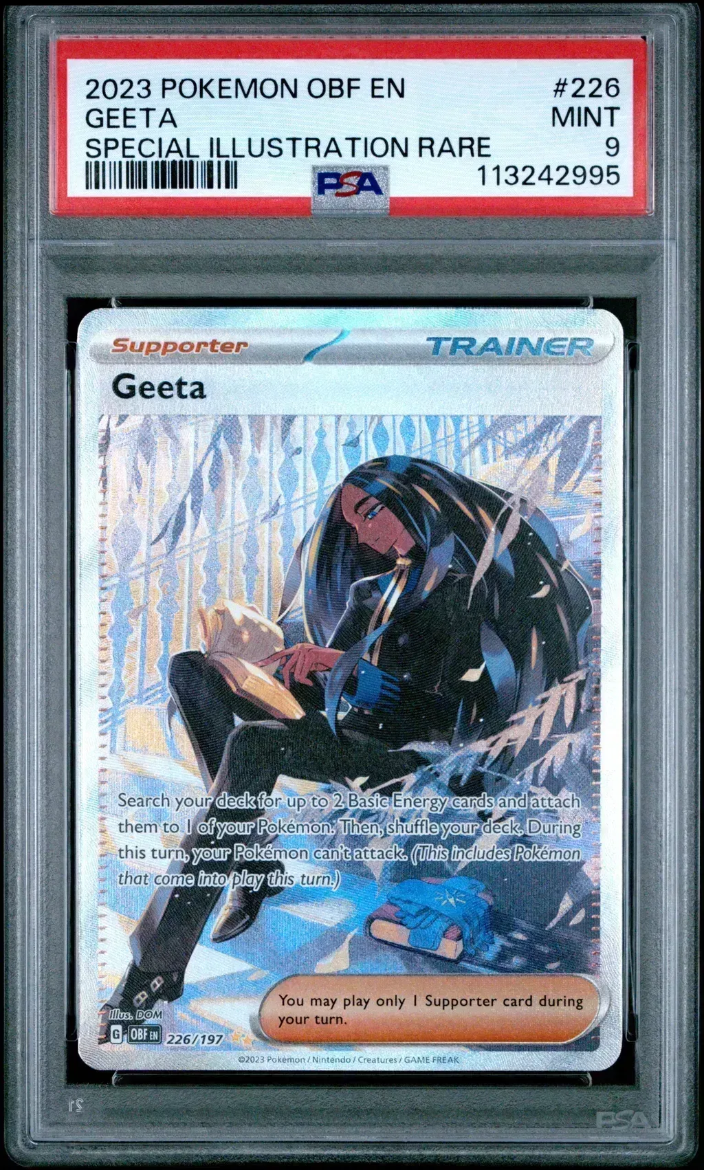 2023 #226 Geeta PSA 9 Obf En-Obsidian Flames