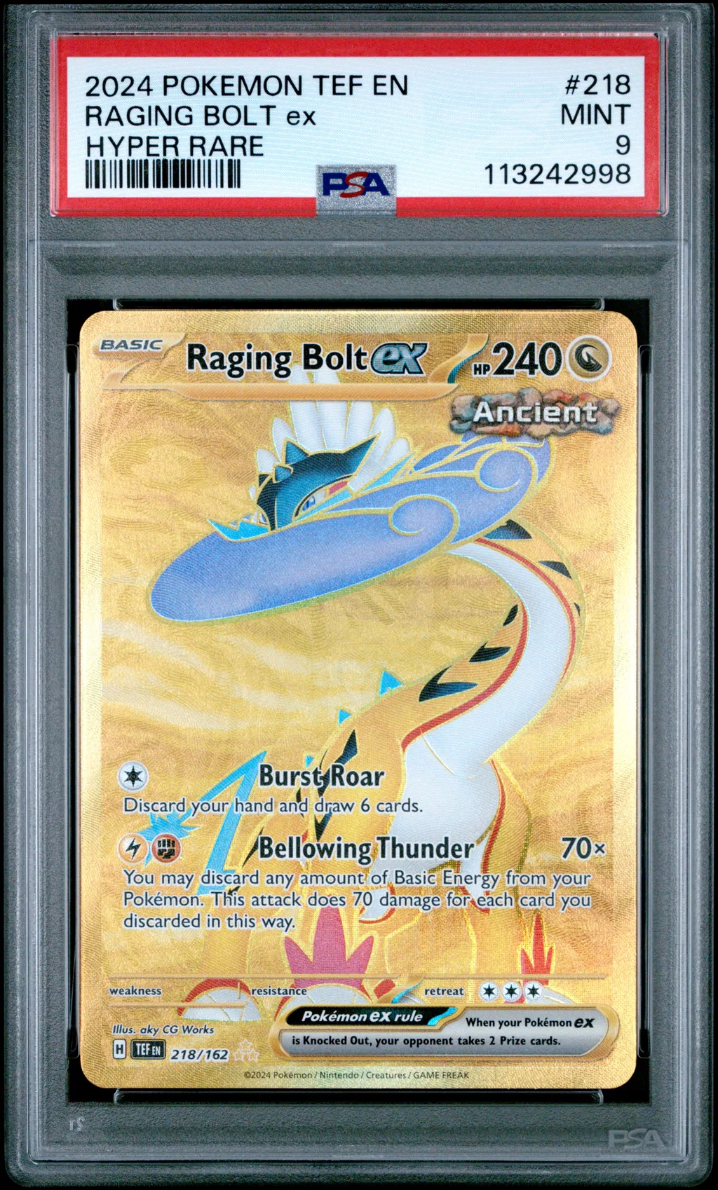 Raging Bolt EX card artwork