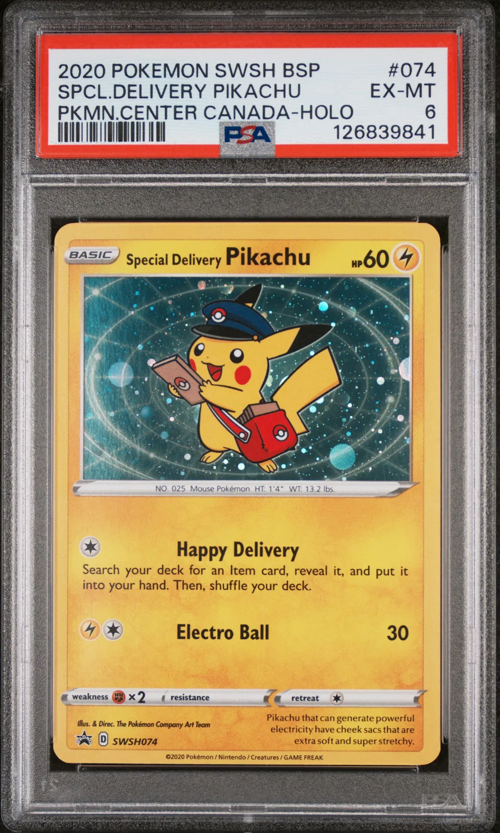Special Delivery Pikachu-Holo card artwork