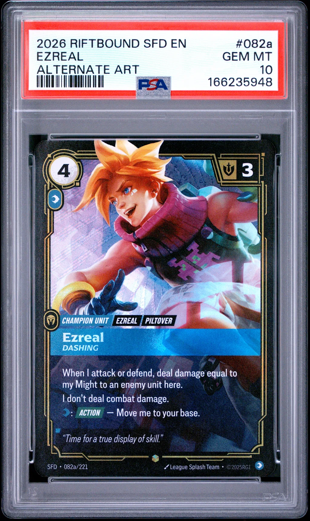 Ezreal - Dashing card artwork