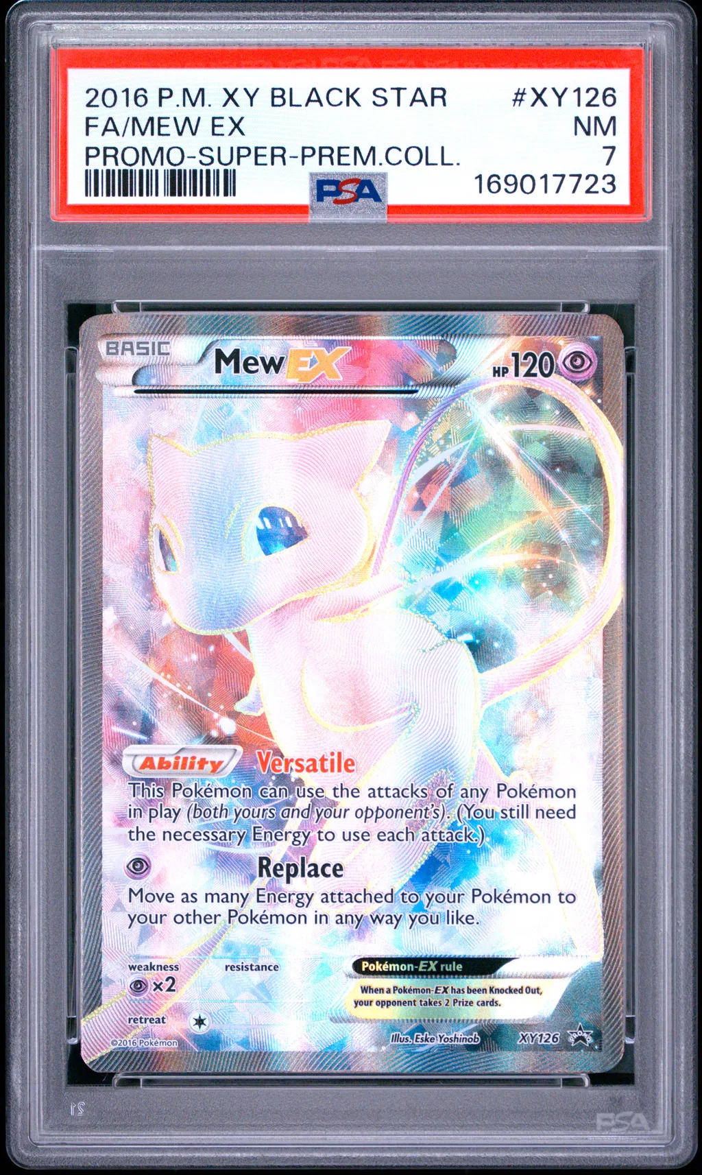 Full Art/Mew EX card artwork