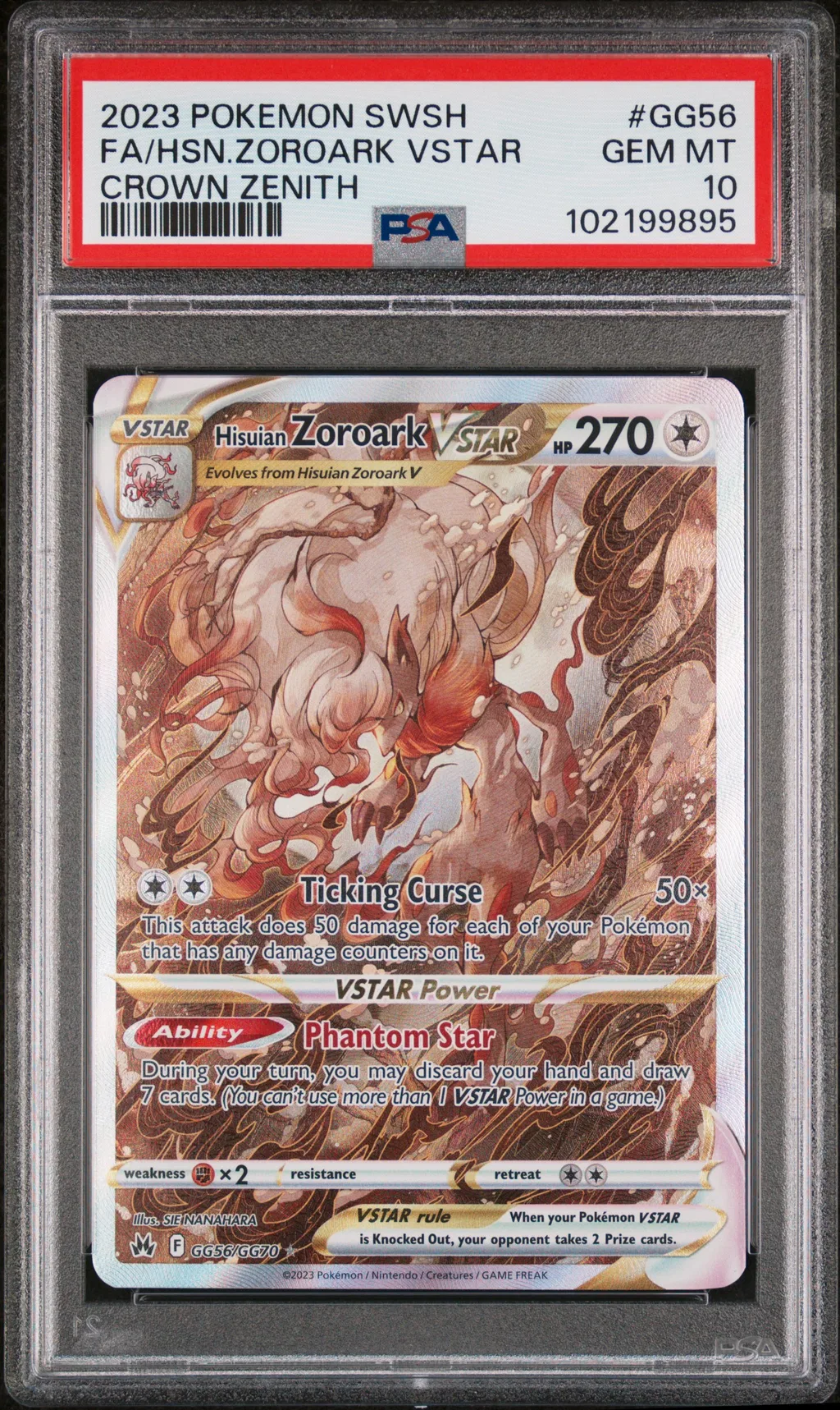 Full Art/Hisuian Zoroark Vstar card artwork
