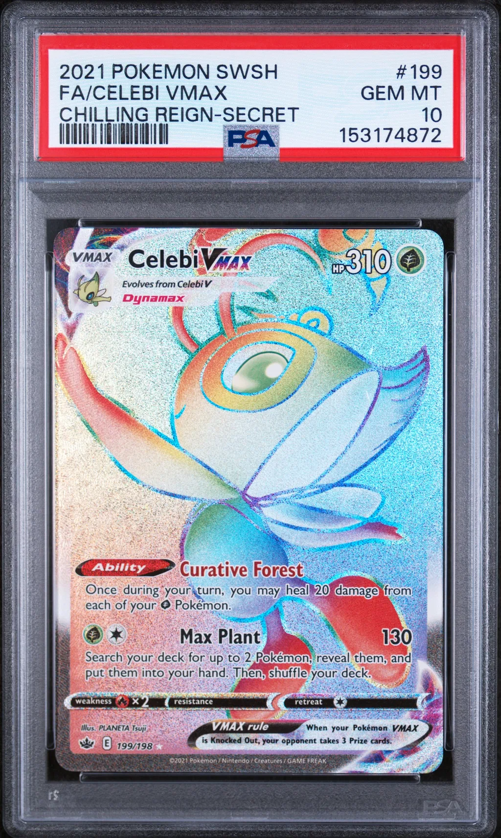 Full Art/Celebi Vmax card artwork