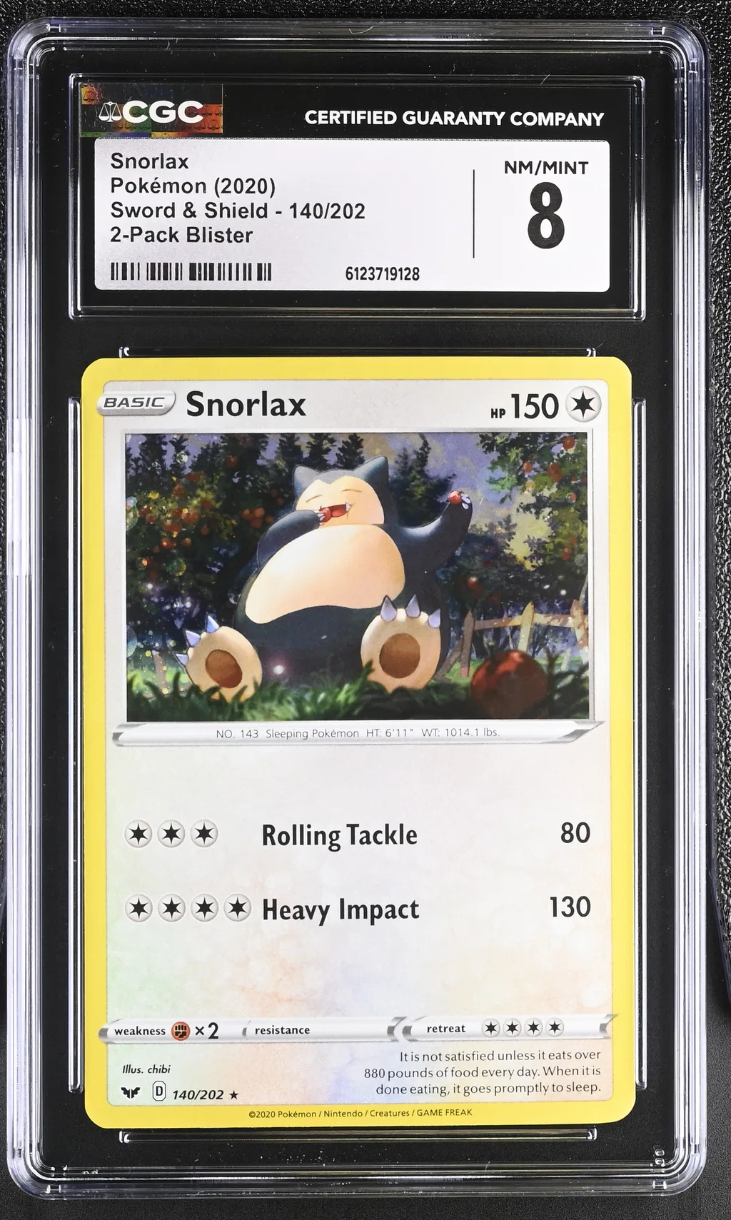 Snorlax-Holo card artwork