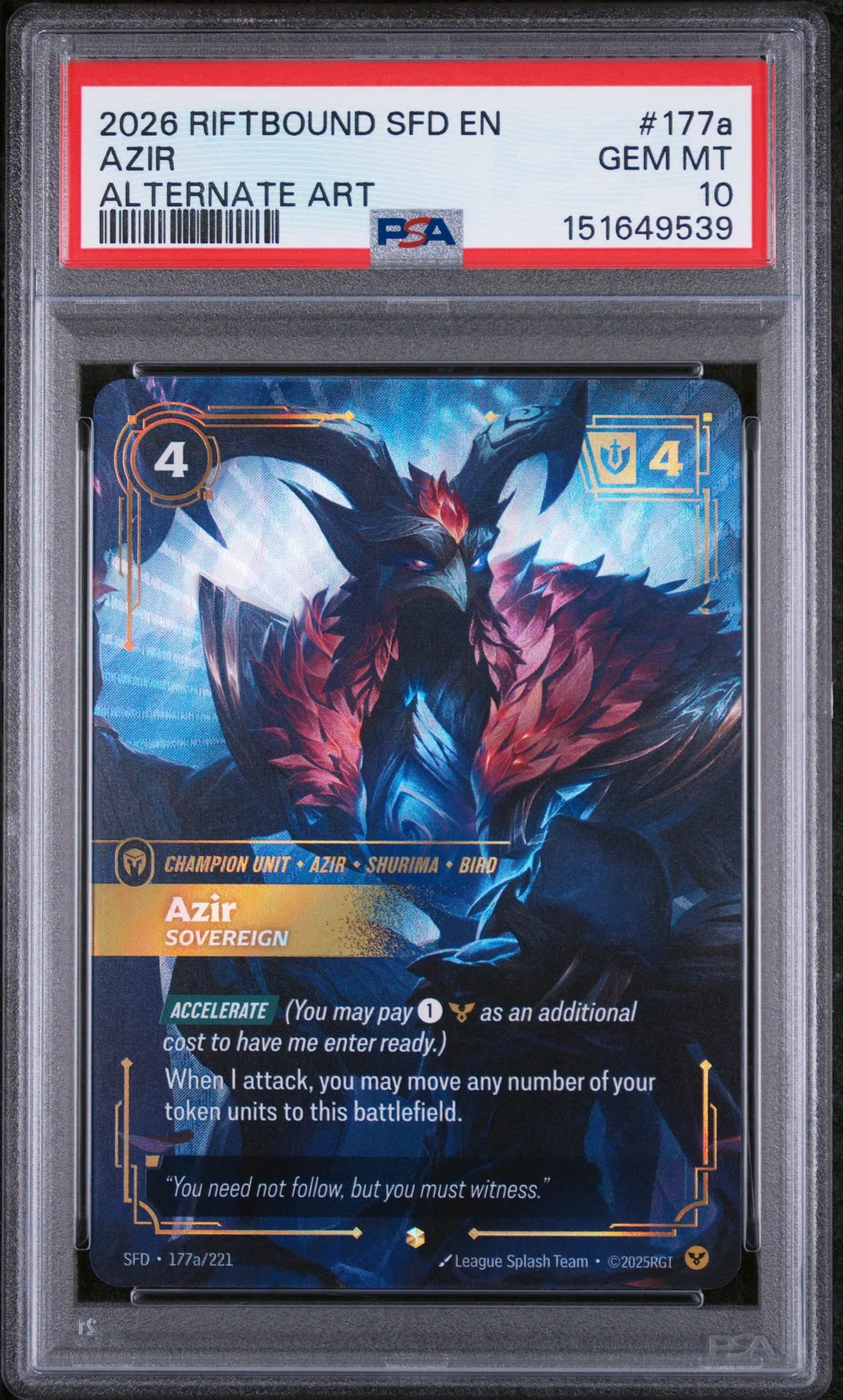 Azir - Sovereign card artwork
