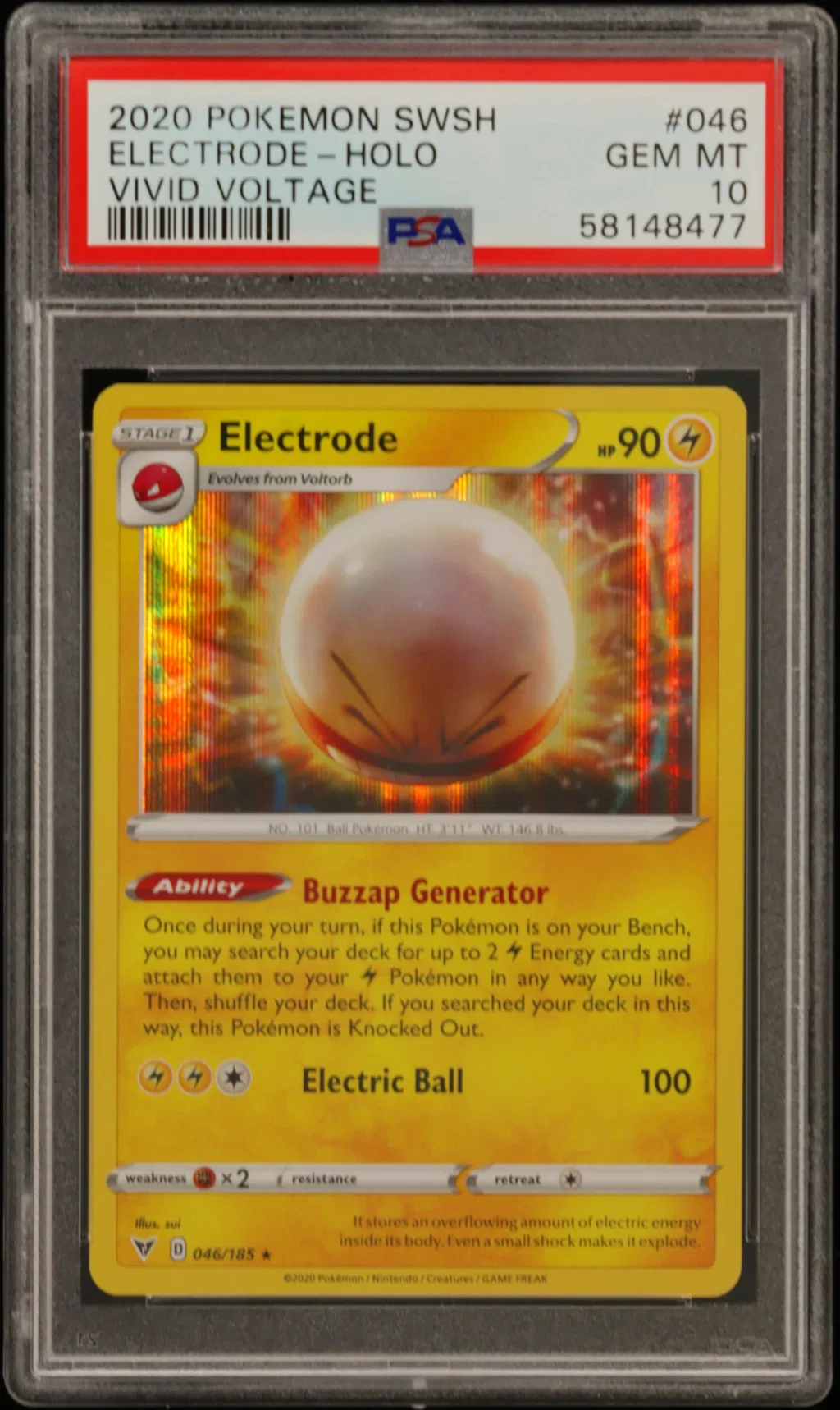 Electrode-Holo card artwork