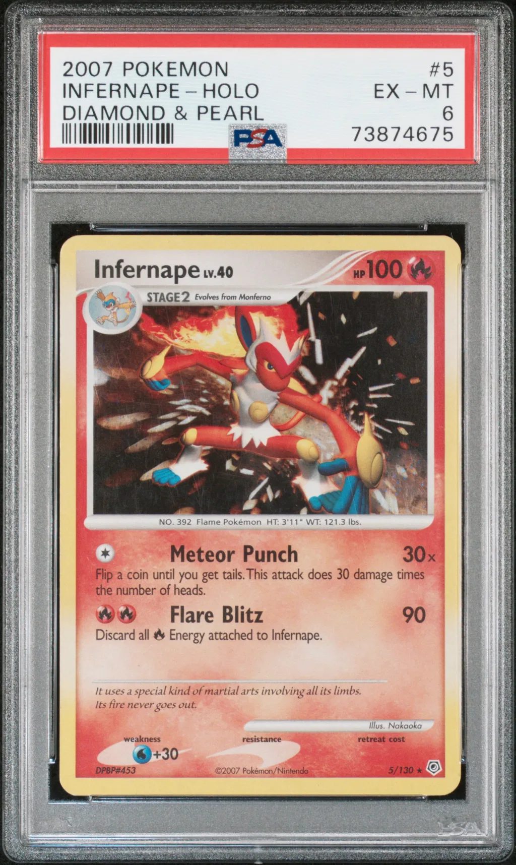 Infernape card artwork