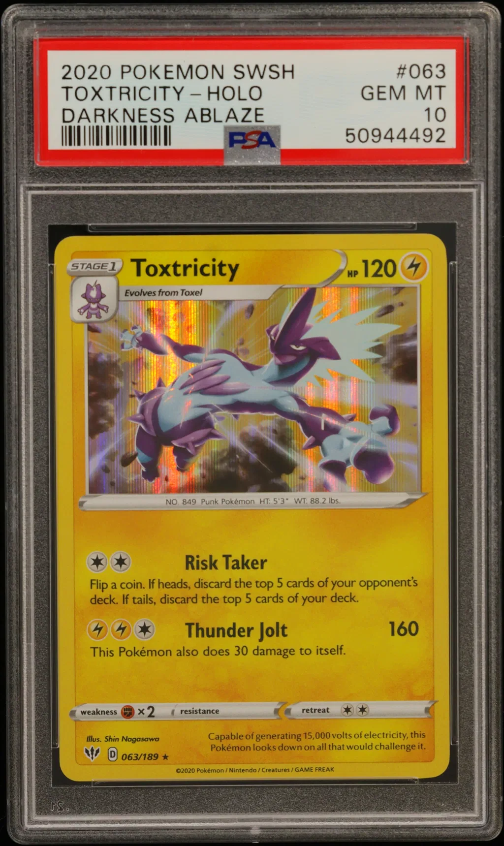 TOXTRICITY-HOLO card artwork