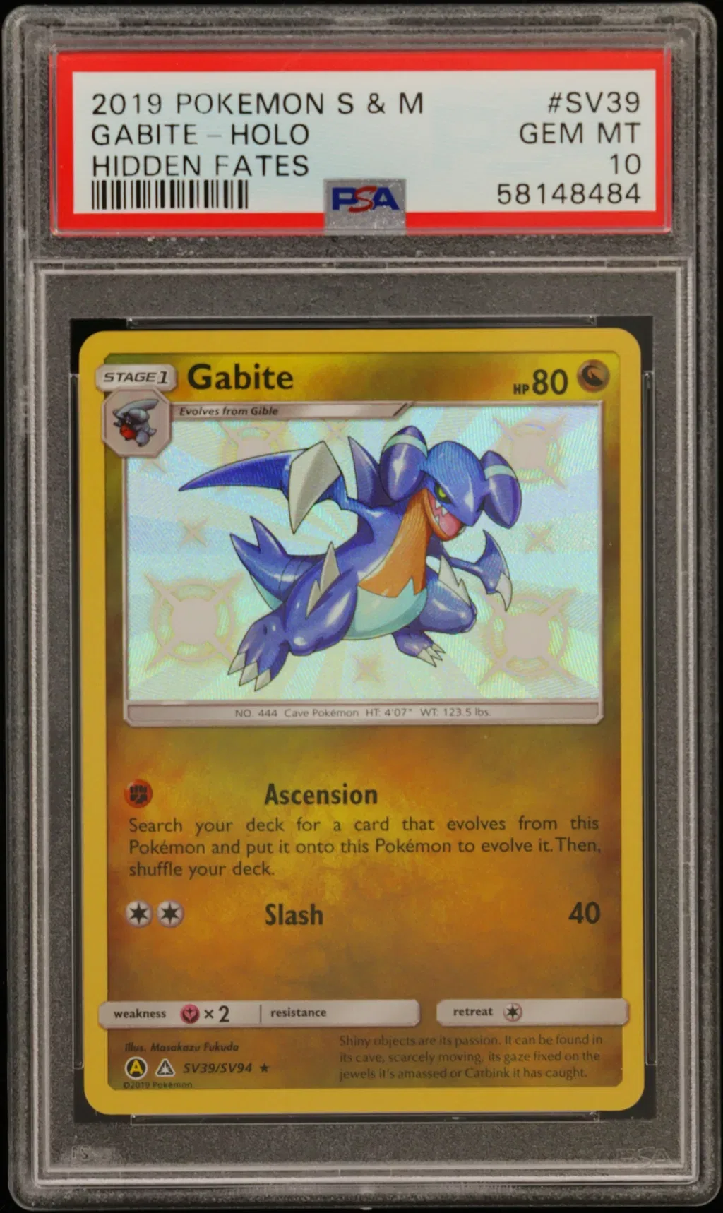 Gabite-Holo card artwork