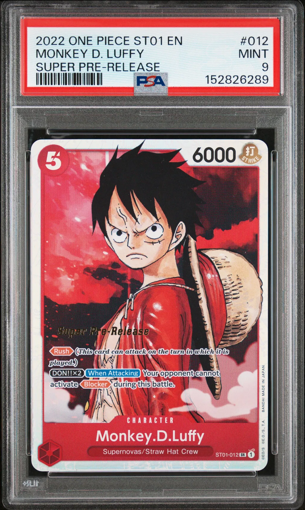 Monkey D. Luffy card artwork