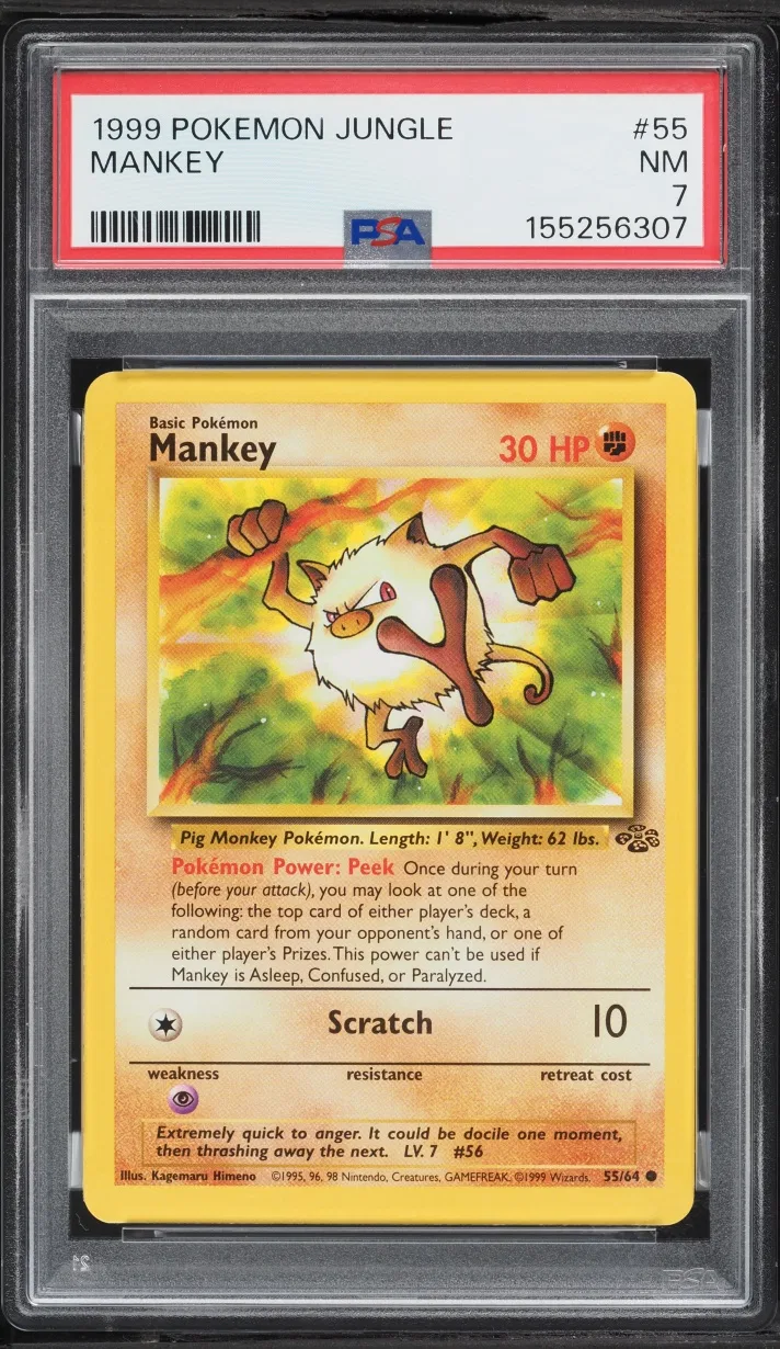 Mankey card artwork