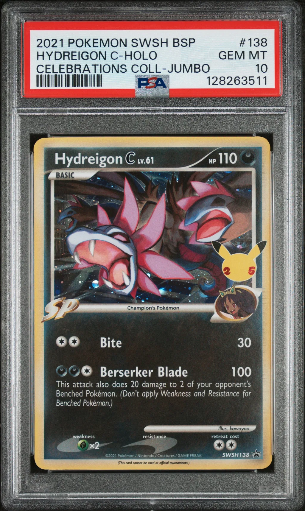 Hydreigon C-Holo card artwork