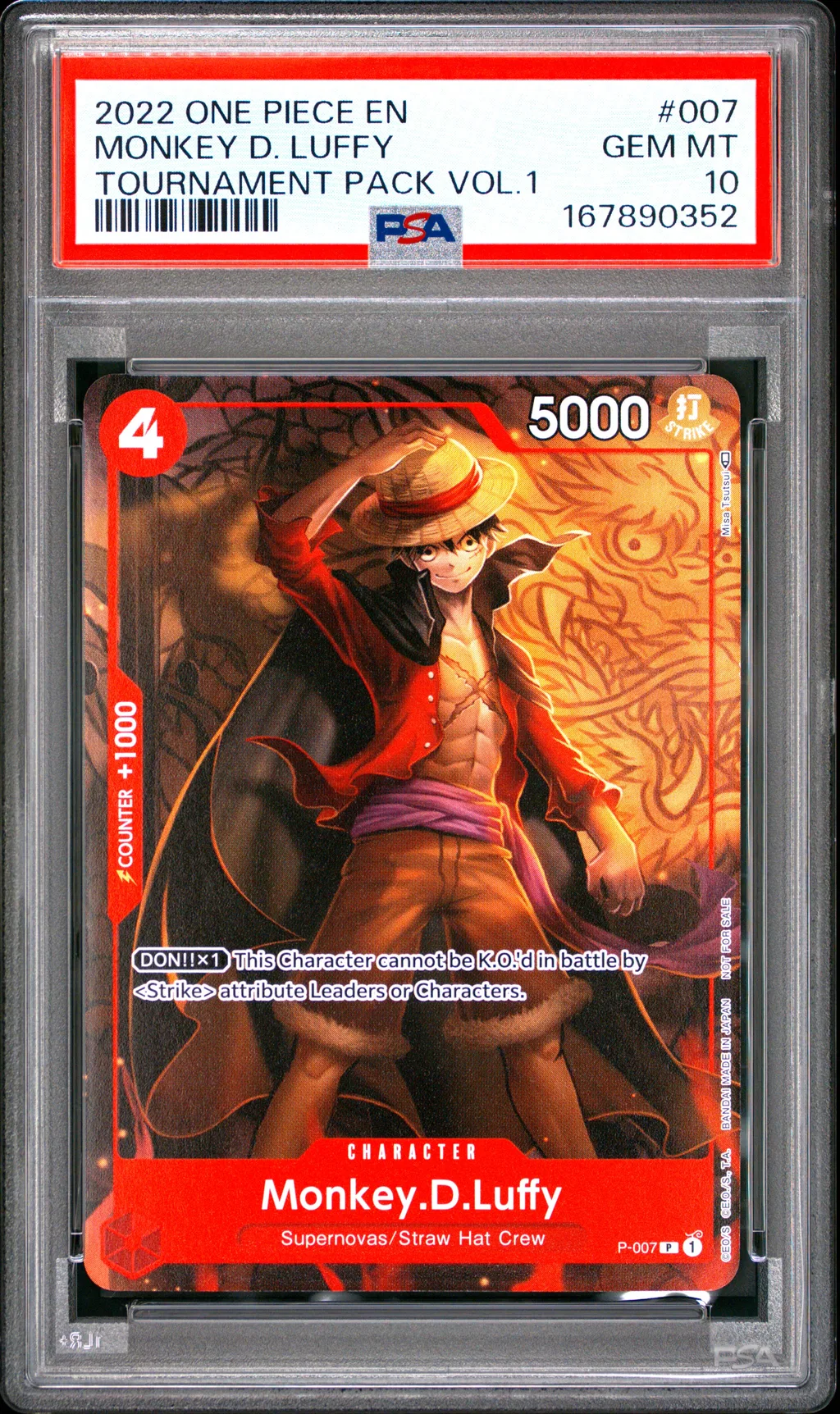 Monkey D. Luffy card artwork