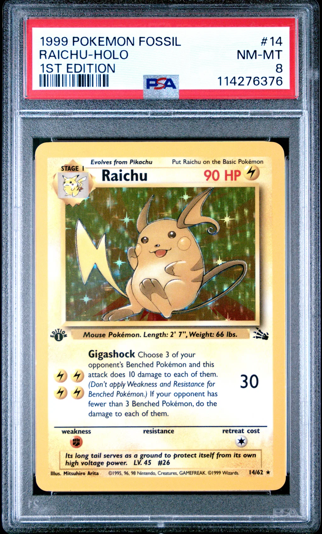 Raichu-Holo card artwork