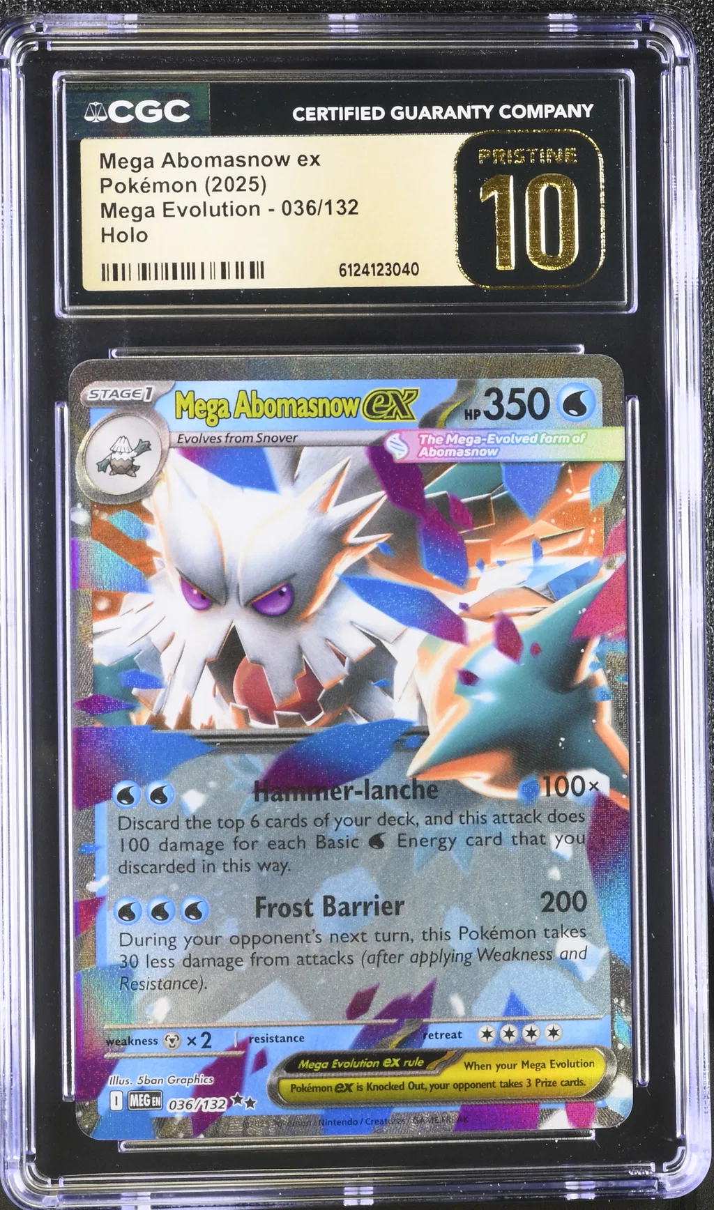 Mega Abomasnow ex card artwork