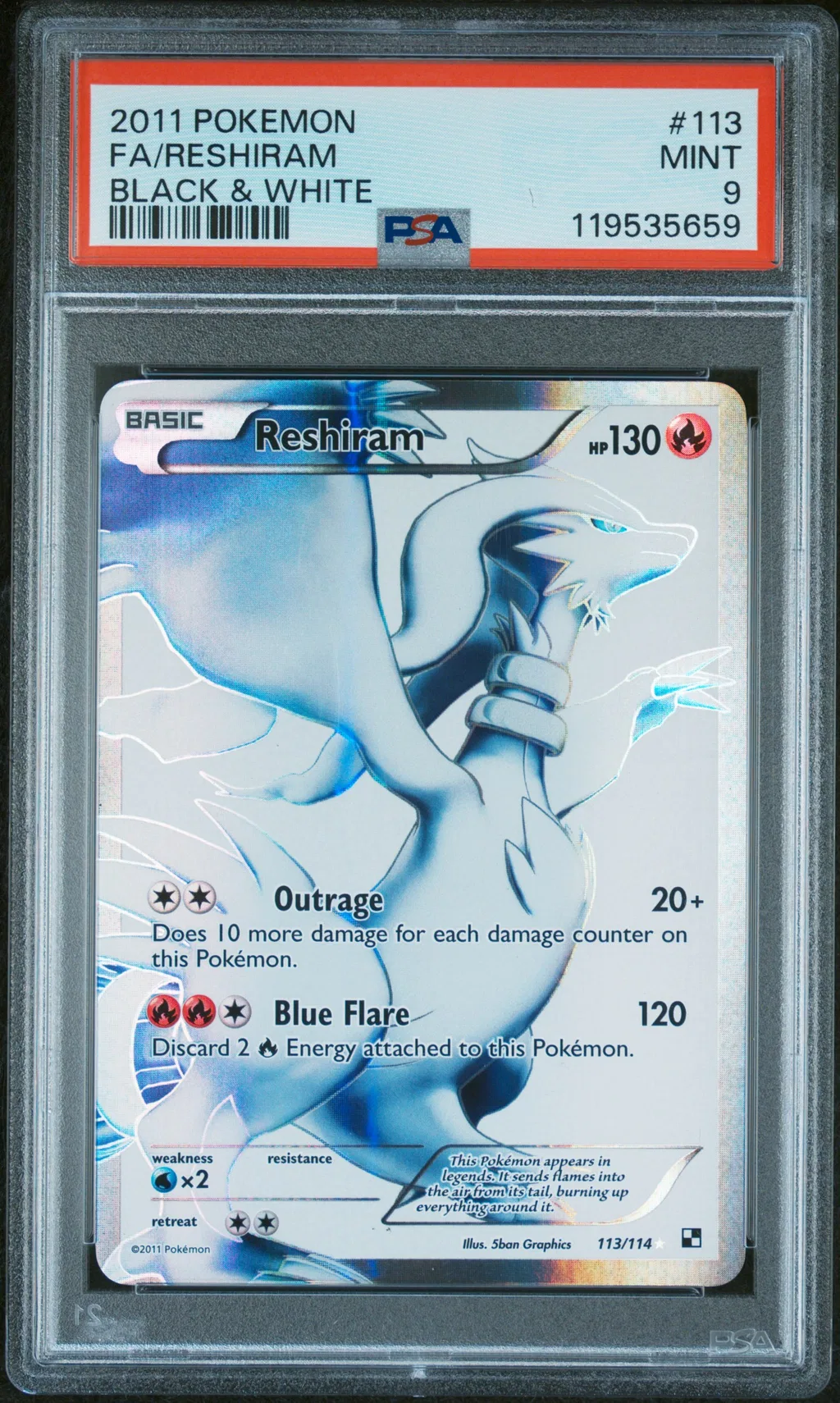 Full Art/Reshiram card artwork