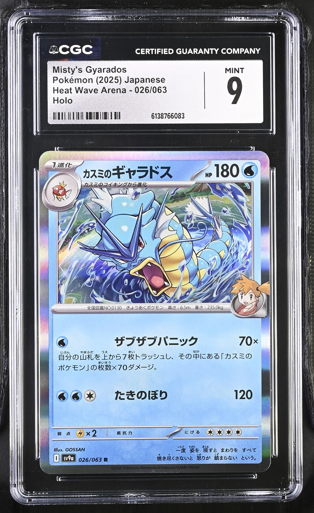Misty's Gyarados card artwork