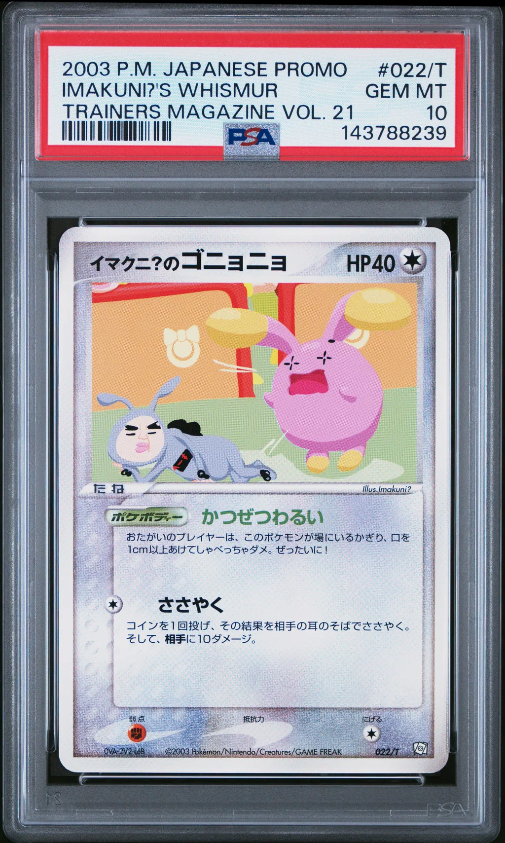 Imakuni?'s Whismur card artwork