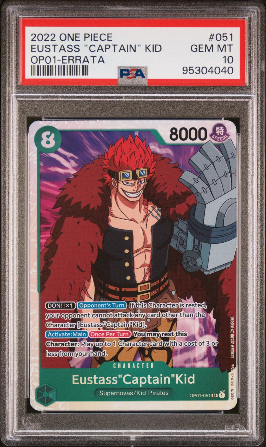Eustass "Captain" Kid card artwork