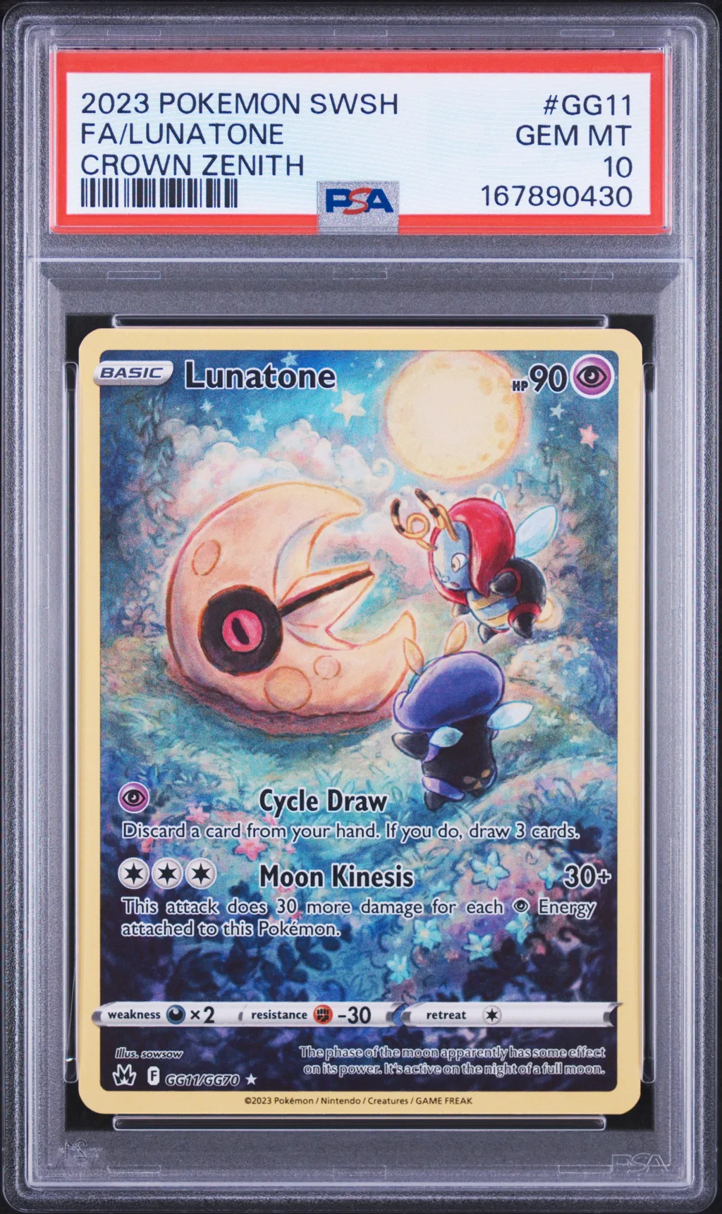 Full Art/Lunatone card artwork