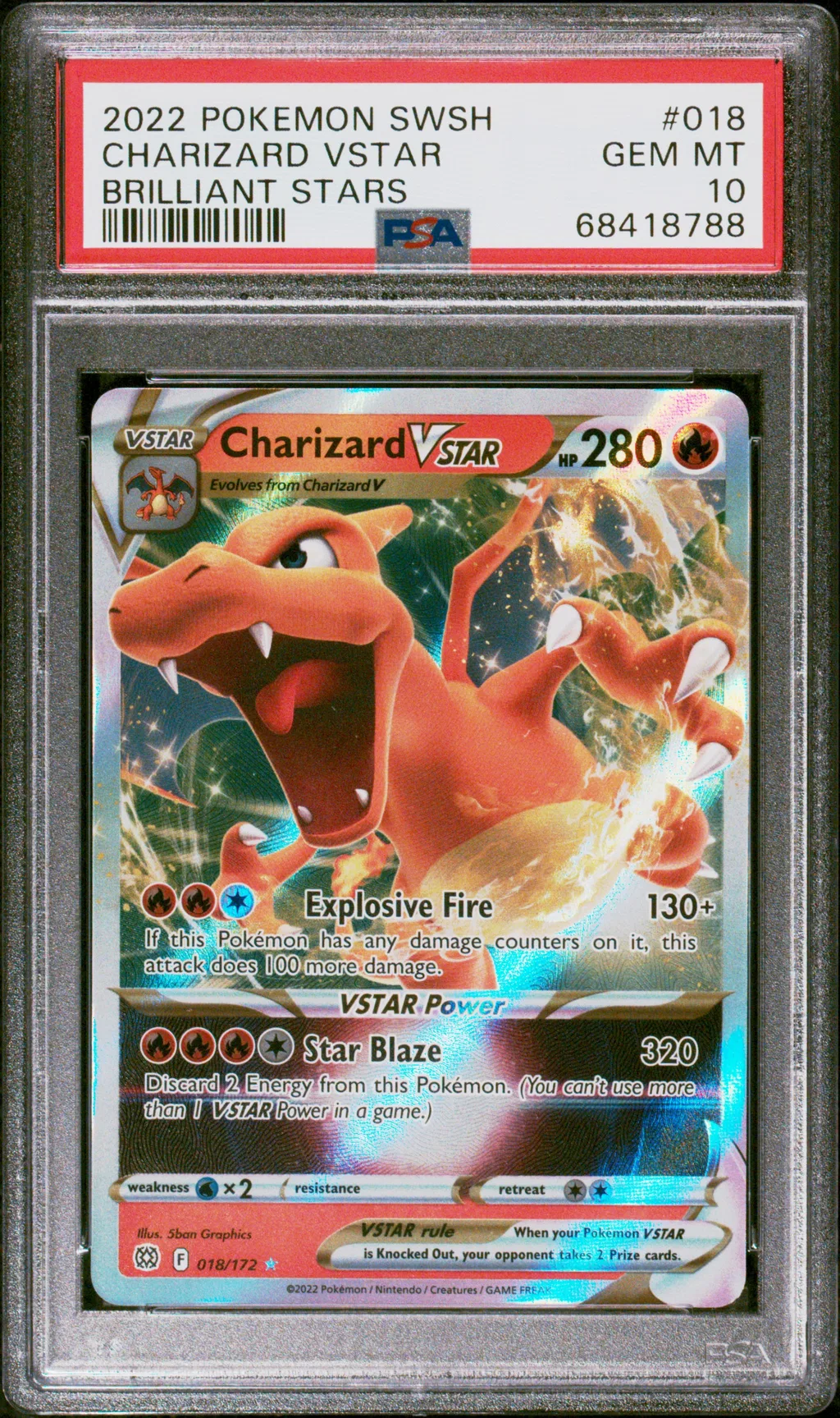 Charizard Vstar card artwork