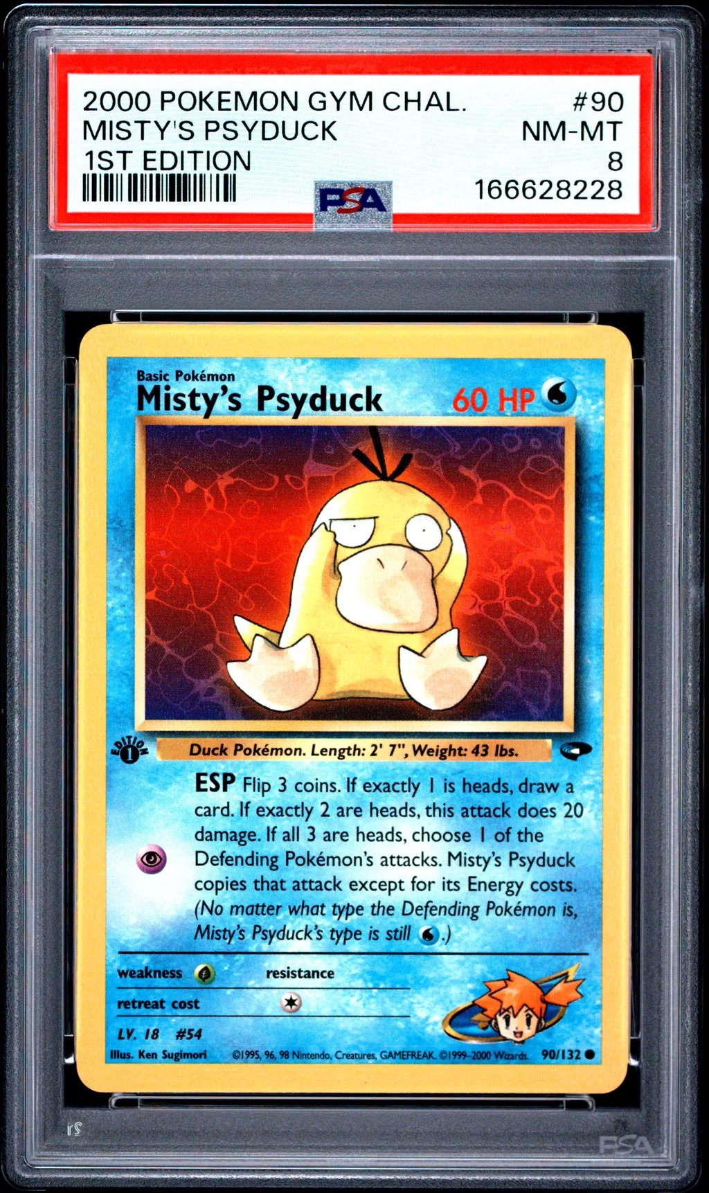 Misty's Psyduck card artwork