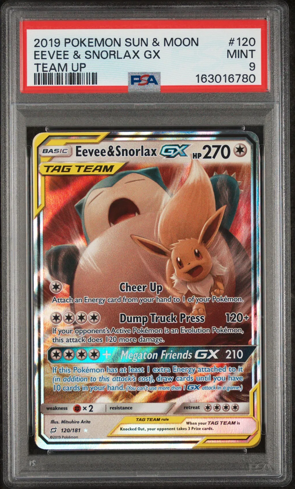 Eevee & Snorlax GX card artwork