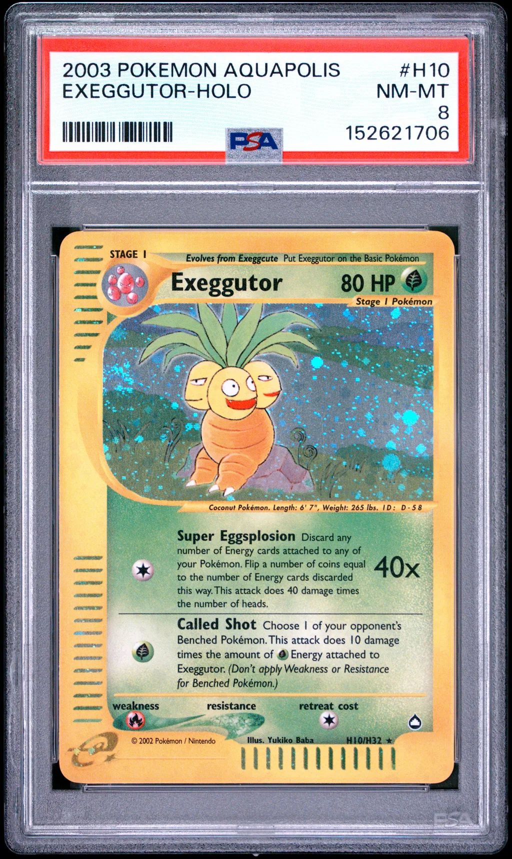 Exeggutor-Holo card artwork