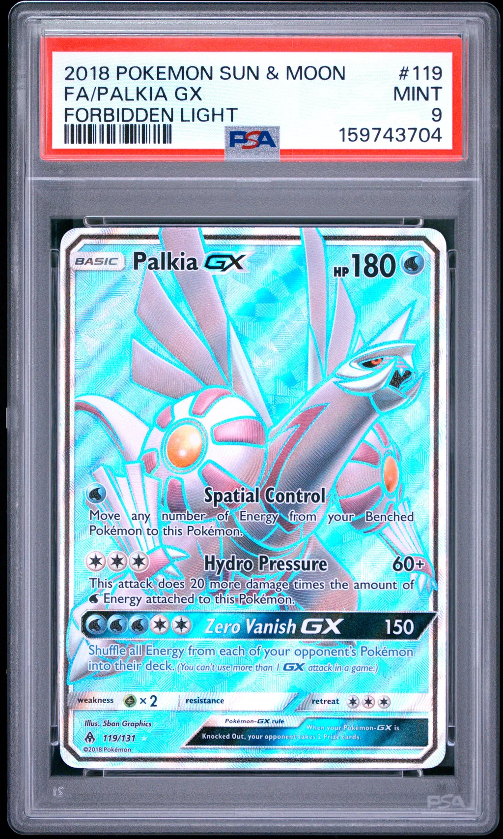 Full Art/Palkia GX card artwork