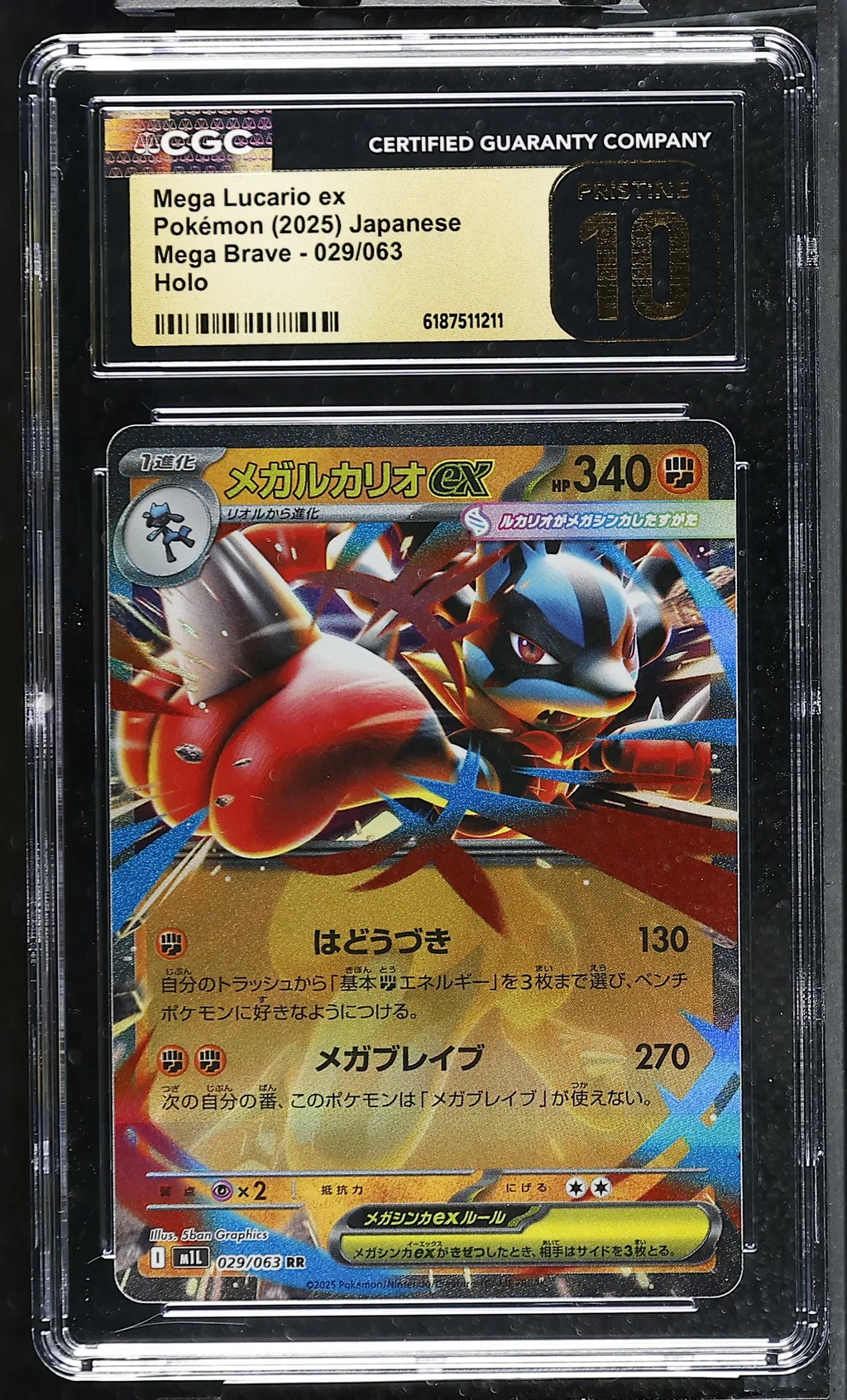 Mega Lucario EX card artwork