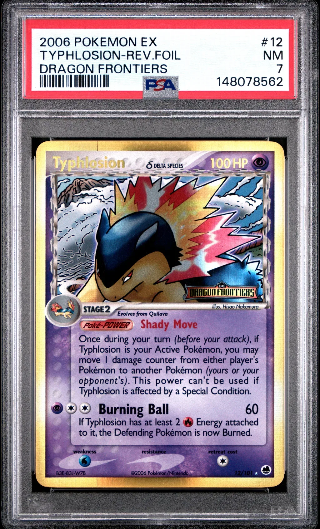 Typhlosion-Reverse Foil card artwork