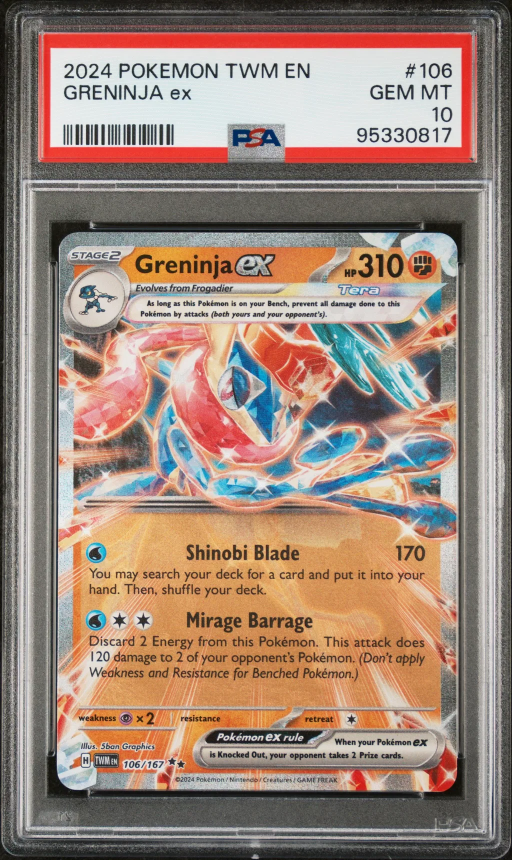 Greninja EX card artwork