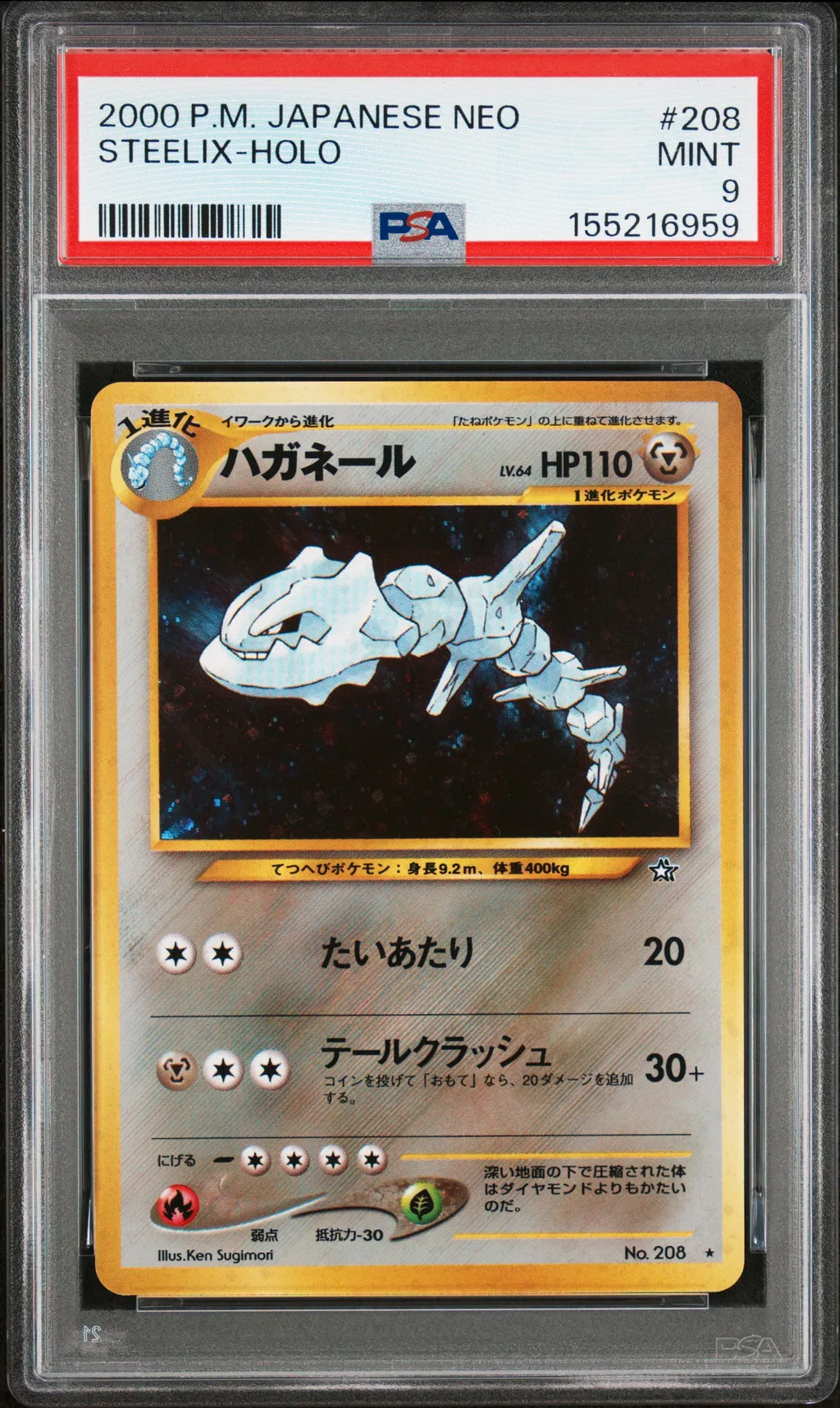 Steelix-Holo card artwork