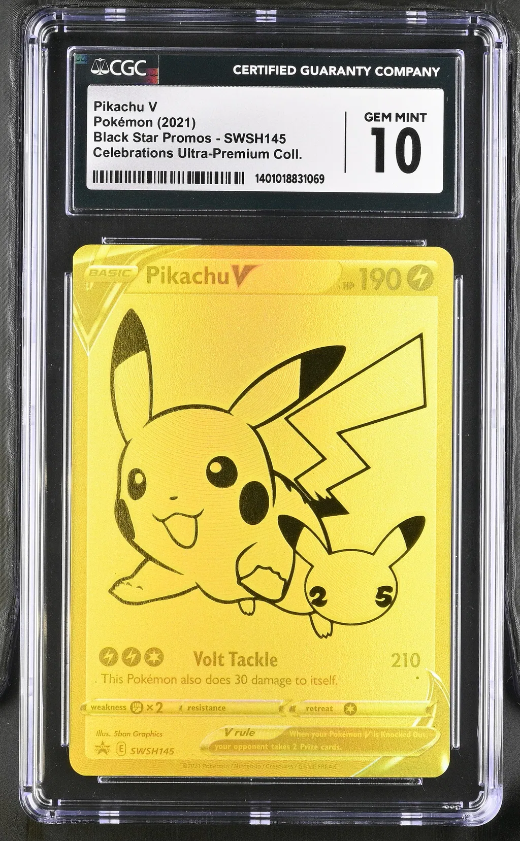 Pikachu V card artwork