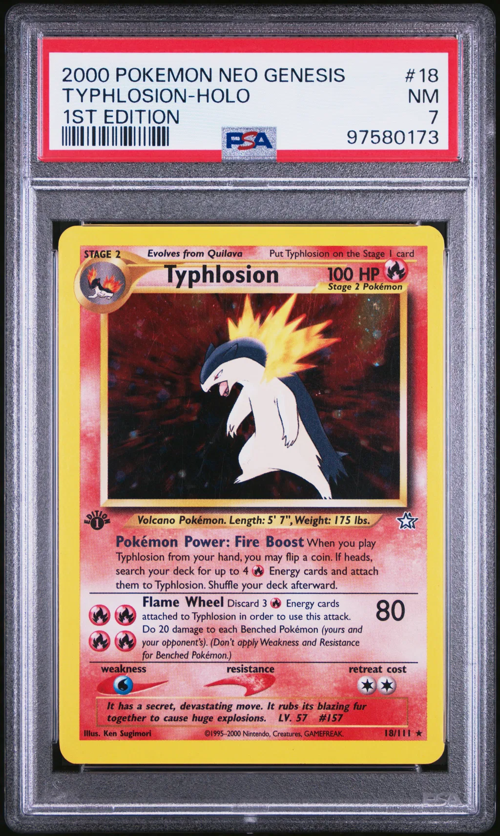 Typhlosion-Holo card artwork