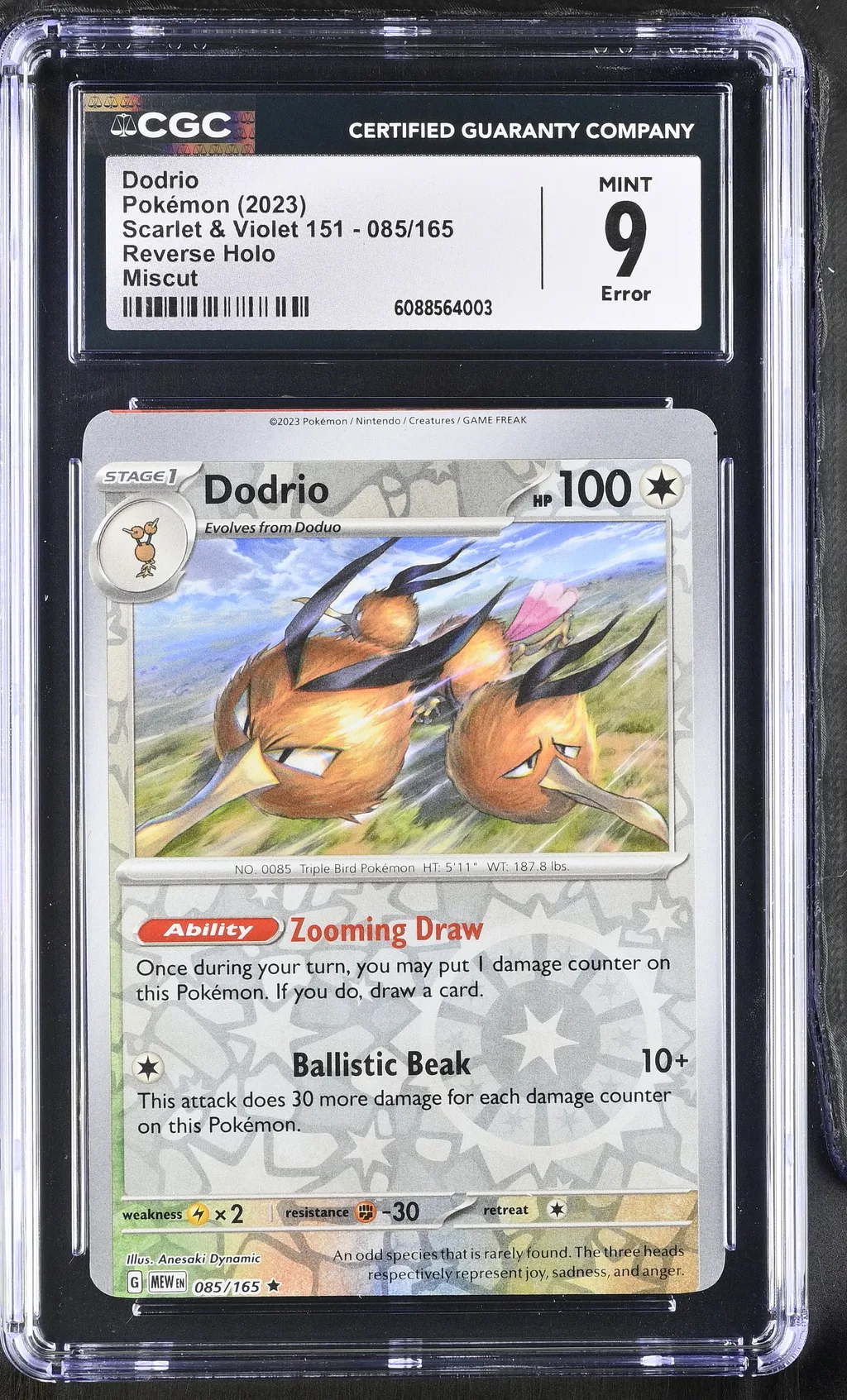 Dodrio card artwork