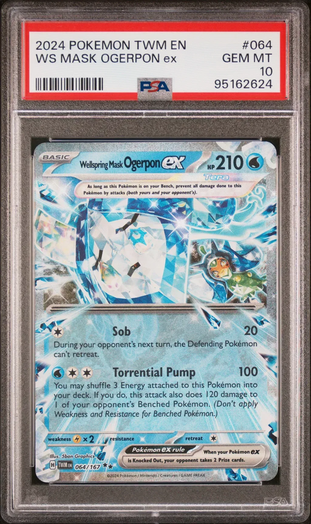 Wellspring Mask Ogerpon EX card artwork