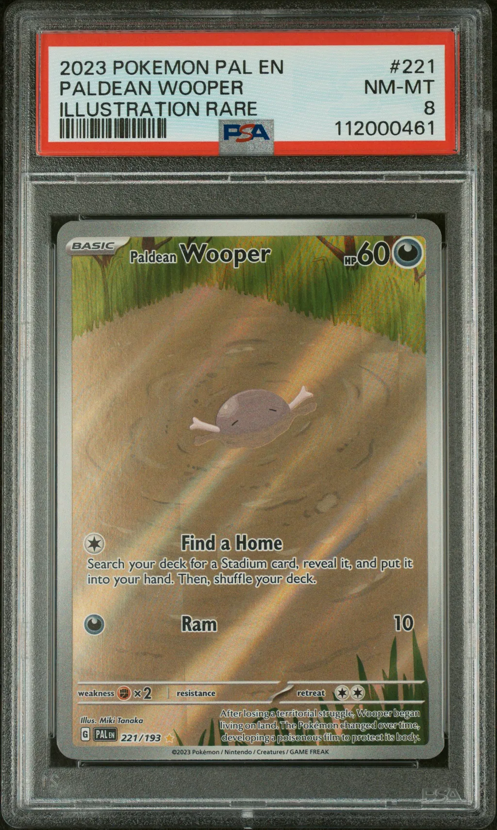 Paldean Wooper card artwork