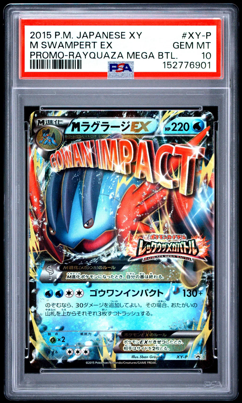 M Swampert EX card artwork