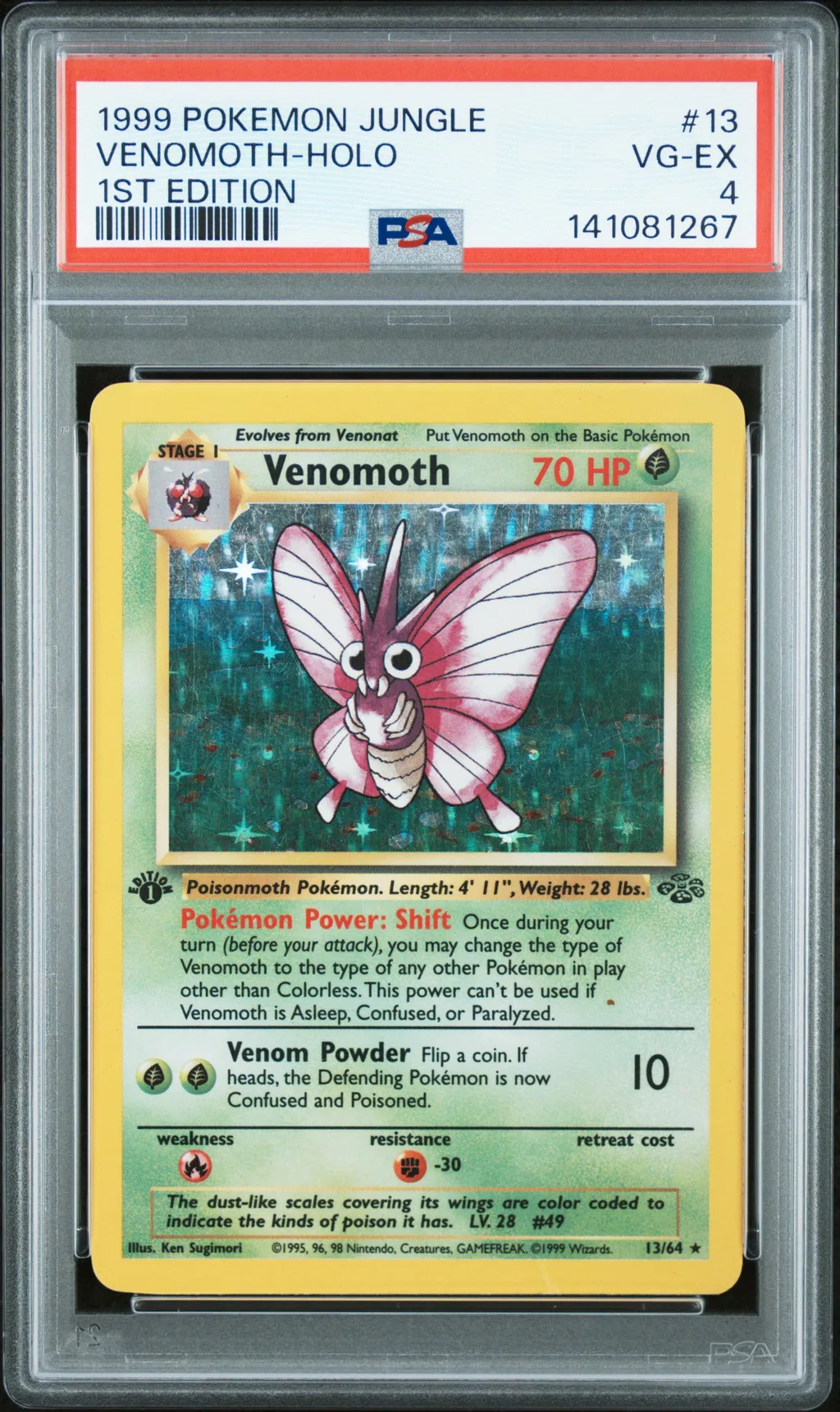 Venomoth-Holo card artwork