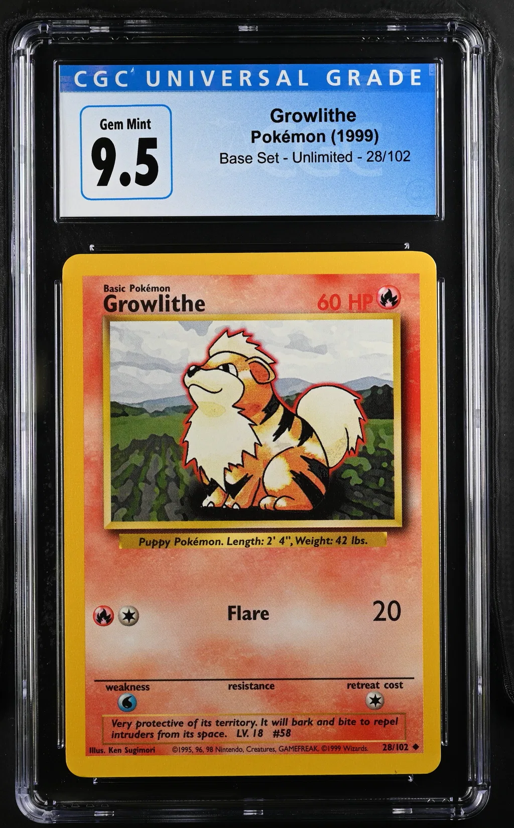 Growlithe card artwork