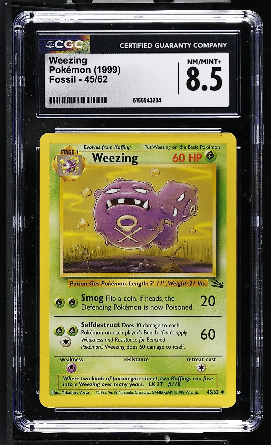 Weezing card artwork