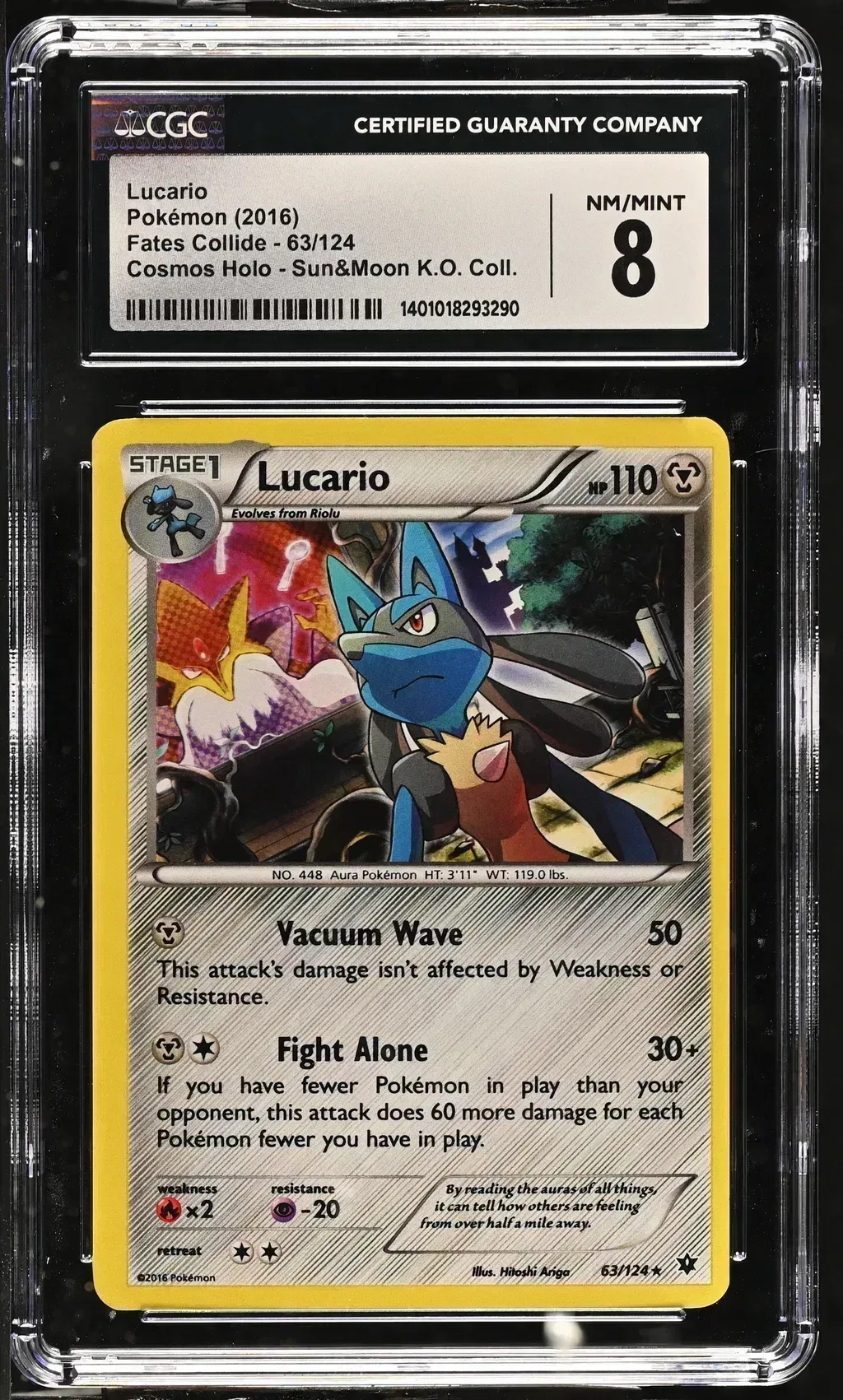 2016 #63 Lucario CGC 8 Fates Collide - English