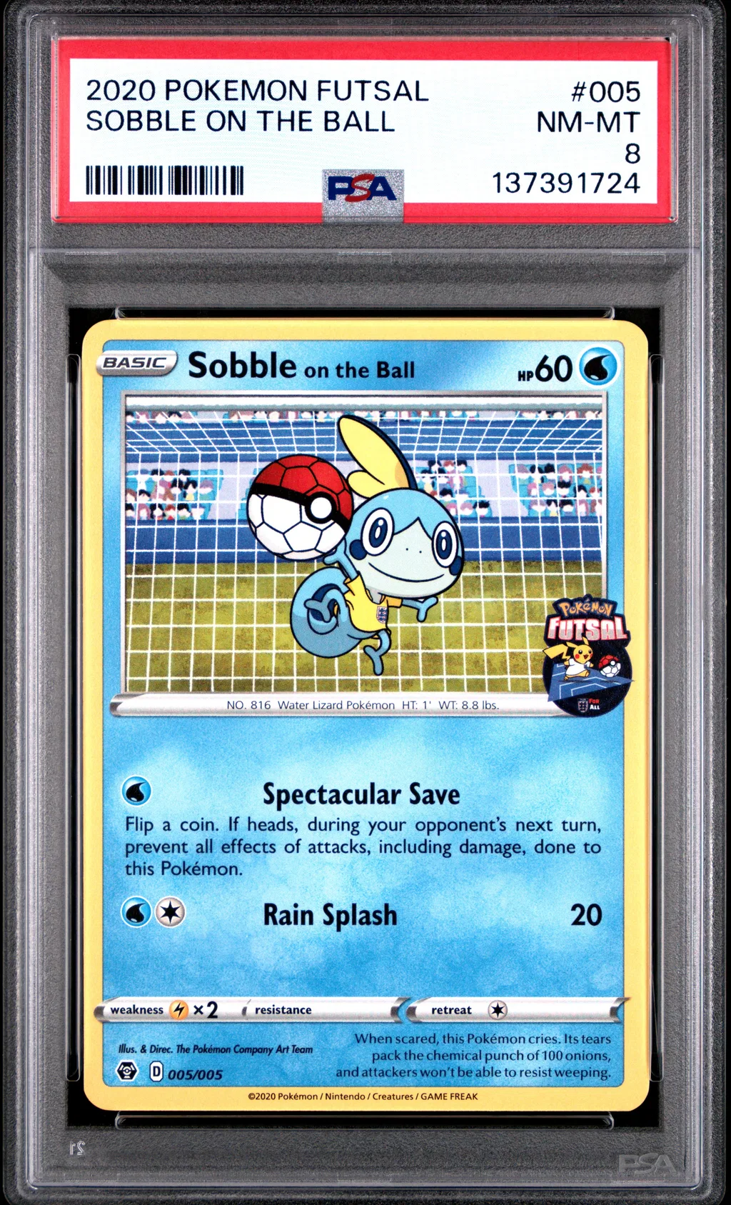 Sobble on the Ball card artwork