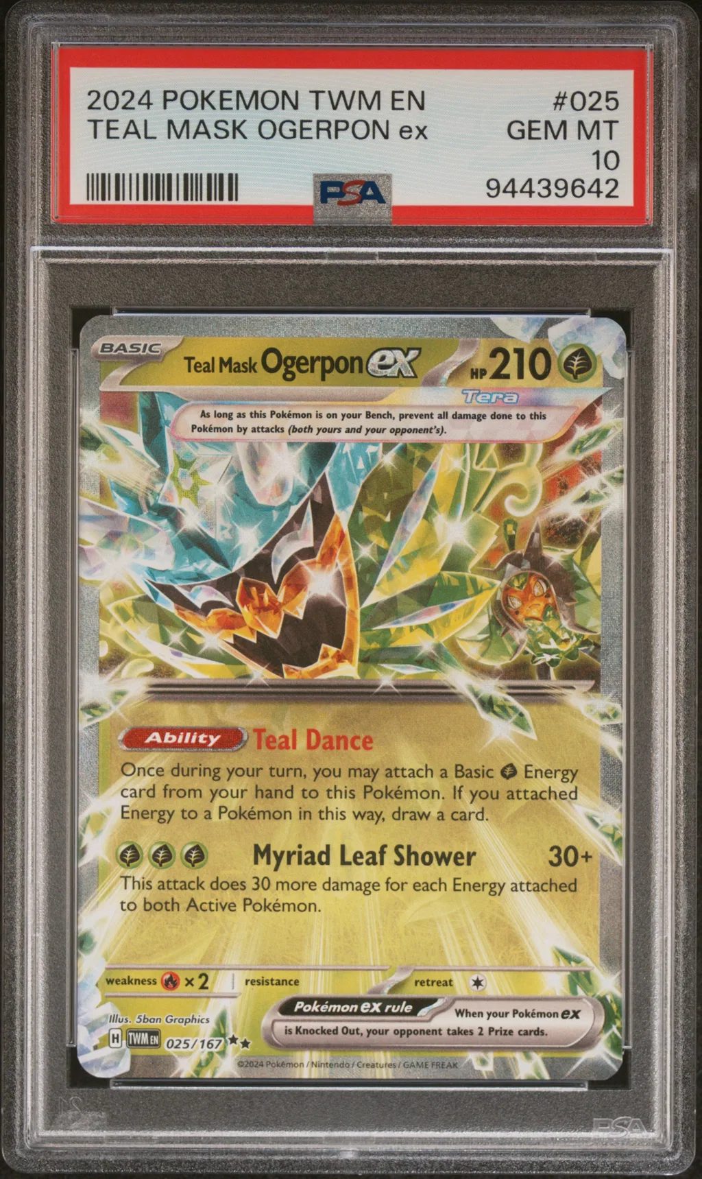 Teal Mask Ogerpon EX card artwork