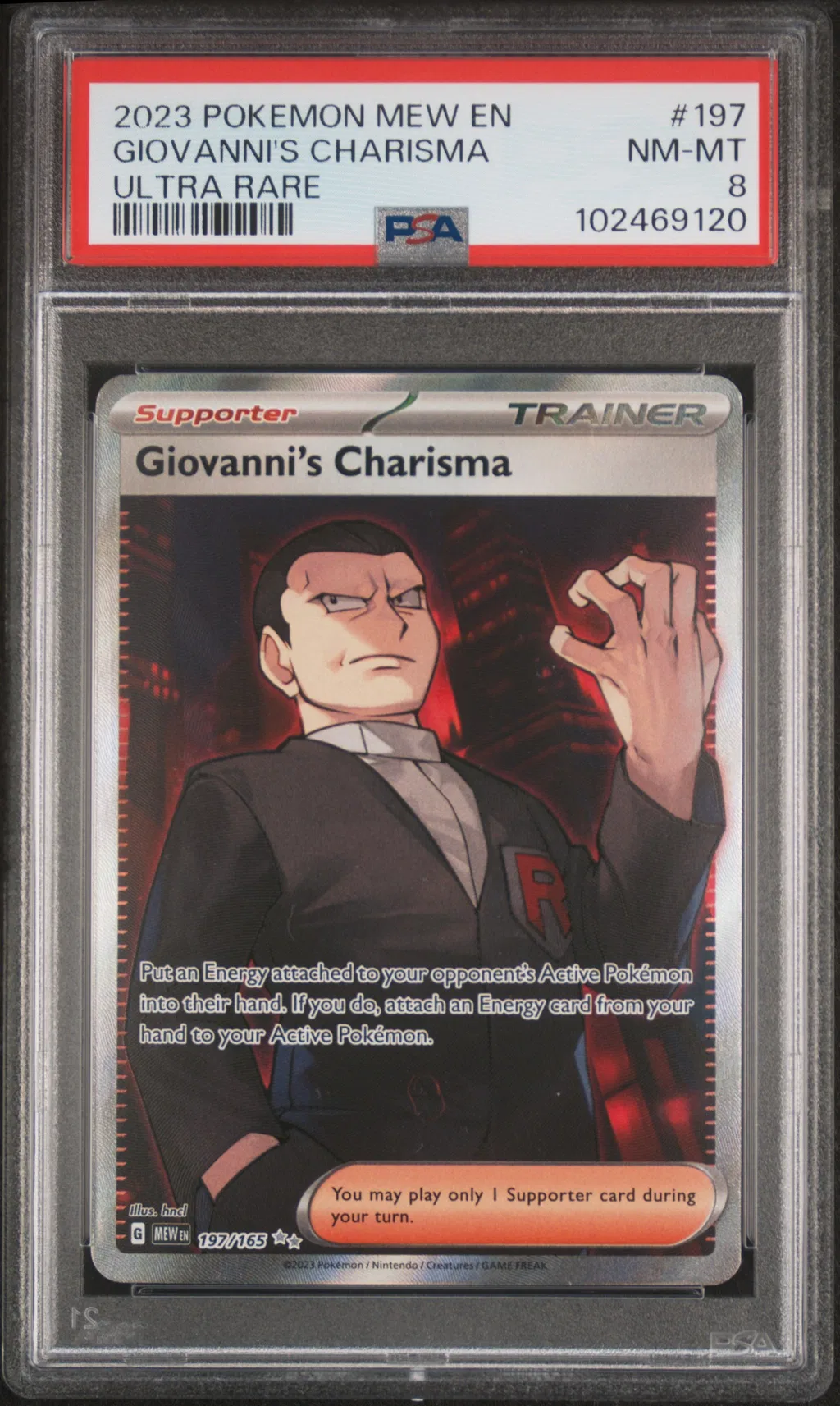 Giovanni's Charisma card artwork