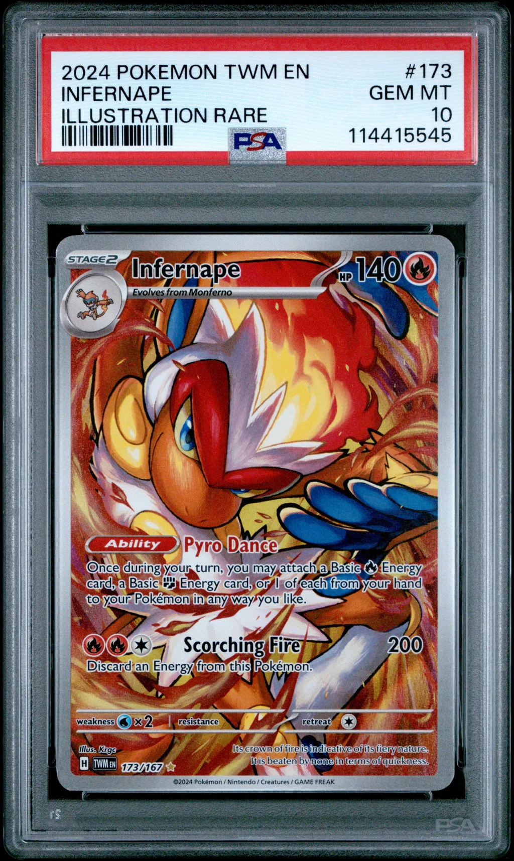 Infernape card artwork