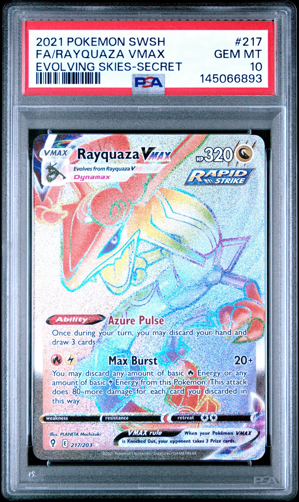 Full Art/Rayquaza Vmax card artwork